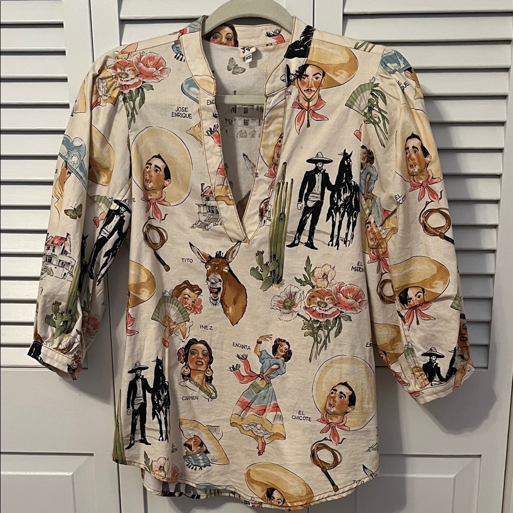Ivy Jane print blouse pullover
